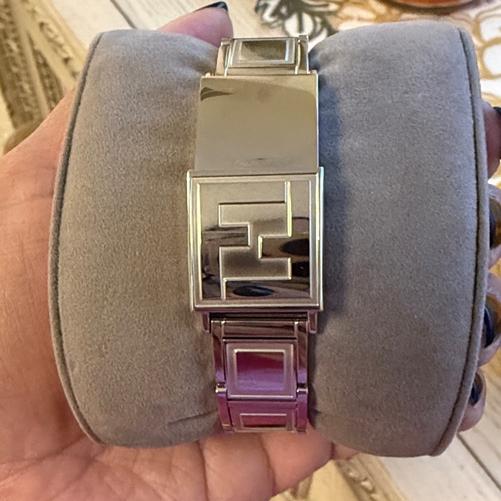 Silver Fendi women watch